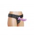 Royal Heart Dildo para Arnés Purpura