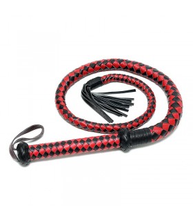 Rimba Bondage Play Látigo rojo negro 200 cm
