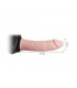 Arnés con Dildo Hueco y Vibración 15.5 x 4.2 cm Natural