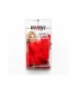 Pinzas para Pezones con Plumas Rojas Ajustables