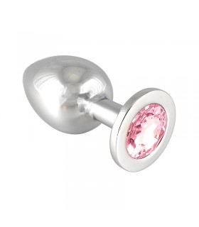 Rimba Bondage Play Plug Metal rosa 9,7 cm