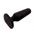 Plug Anal Silicona 7.5 x 2.5 cm Negro