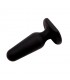 Plug Anal Silicona 7.5 x 2.5 cm Negro