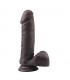 Dildo Dual Density Fashion Dude 7.9 Marron