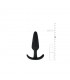 Plug Anal Silicona Negro - Grande