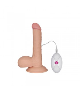 Dildo The Ultra Soft Dude con Vibración 7.5 Natural