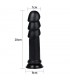 Dildo King Sized Anal Ripples 11.25 Negro