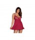Rosalyne Babydoll y Tanga Rojo