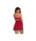 Rosalyne Babydoll y Tanga Rojo