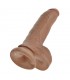King Cock Pene con Testículos de 9 - Bronceado