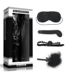 Kit Bondage Deluxe con Vibrador Negro