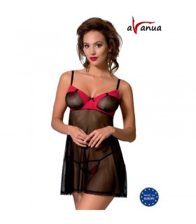 VALENTIN Chemise Negro/Rojo