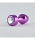 Plug Anal Púrpura Rosebud con Joya