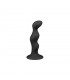 Plug Anal Silicona Ribbed Black