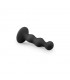 Plug Anal Silicona Ribbed Black