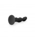 Plug Anal Silicona Ribbed Black