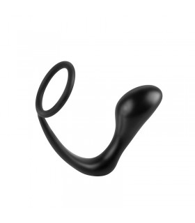 Estimulador Anal Ass-Gasm Cockring Plug  - Color Negro