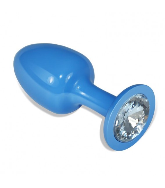 plug anal azul Rear Assets Petite Aluminum Anal Plug, Teal main image 1