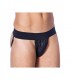 Slip de Cuero Color Negro