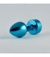 Plug Anal Azul Rosebud con Joya