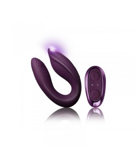 Vibrador para Parejas Rock-Chick Diva Púrpura