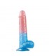 Dildo Dazzle Studsv 9 Rosa y Azul