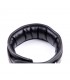 Collar con Correa de Metal e Interior Acolchado Negro