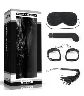 Kit Bondage Deluxe con Vibrador Negro