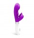 Sliper Vibrador Conejito Silicona Púrpura