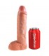 Arnés con Tirantes y Dildo Hueco 10 - Color Natural