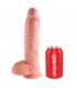 King Cock Pene con Testículos de 10  - Color Natural