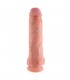 King Cock Pene con Testículos de 11 - Color Natural