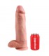King Cock Pene con Testículos de 12 - Color Natural