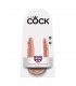 King Cock Pene Doble Penetración Pequeño 5 - Color Natural