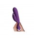 Flutter Rabbit Vibrador con Conejito 2 Motores Púrpura