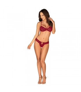 Ivetta Set 2 Piezas Sujetador y Braguitas Rojo