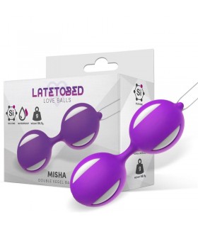 Misha Bola de Kegel Doble Silicona Púrpura