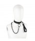 Collar con Correa Negro