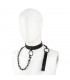 Collar con Correa Negro