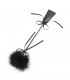 Plumero y Fusta 2 en 1 49 cm Negro