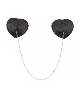 Pezoneras con Cadena de Metal Negro