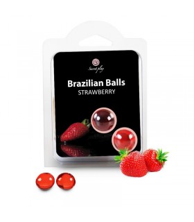 Secret Play Set 2 Brazilian Balls Aroma Fresa