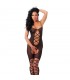 Rimba Amorable Catsuit Semi Transparenet Color Negro Talla Ú