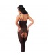 Rimba Amorable Catsuit Semi Transparenet Color Negro Talla Ú