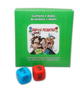 Juego 2 Dados Fluorescentes Postura y Objeto