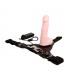 Baile Arnés con Dildo Color Natural a Control Remoto