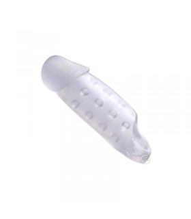 Funda para el Pene Texturizada Transparente