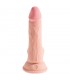 3D Dildo Triple Densidad con Testículos Plus 6.5 Natural