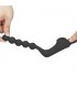 Cadena Anal Power Beads con Vibración Negro