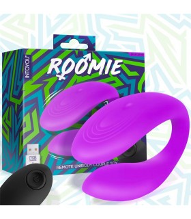 Roomie Vibrador para Parejas Púrpura Silicona Líquida Unibod